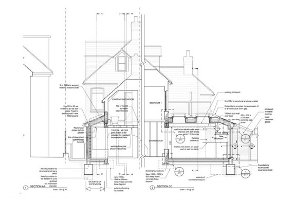 House-Extension-Sections