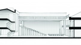 Performing Arts Centre, London - Building Section